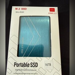 New Portable SSD 16TB Hard Drive Memory Multi Connector Types